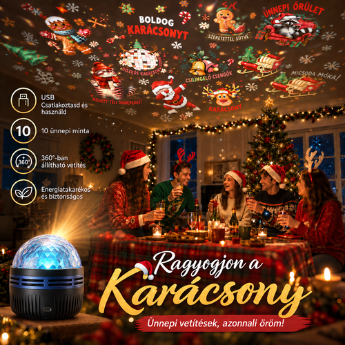 Hivatalos áruház | 🎁🎄🦖 SCNDR® 360° okos holografikus csillagos égbolt projektor (HD Smart Dynamic 5D)