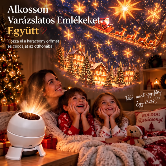 SCNDR® 🎄⛄ Prémium Karácsonyi Fényprojektor – Ünnepi Kollekció🏡