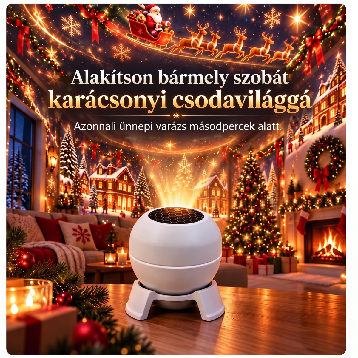 🎉🎁SCNDR® Prémium Karácsonyi Fényprojektor – Ünnepi Kollekció 🎄