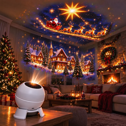 🎉🎁SCNDR® Prémium Karácsonyi Fényprojektor – Ünnepi Kollekció 🎄