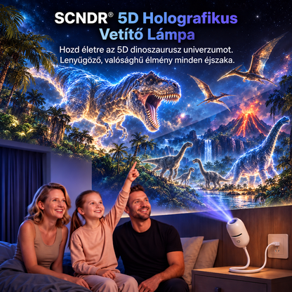 𝑺𝑪𝑵𝑫𝑹® 🦖⭐Dinoszaurusz HD Projektor – Hordozható LED Vetítő | Egyszerű Használat